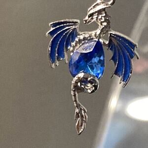 Dragon teardrop necklace
